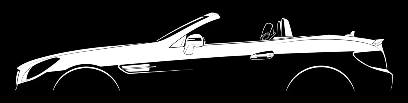 Mercedes-Benz SLK350 line illustration